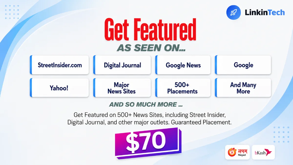 500+ Guaranteed News Release with Media Coverage!
