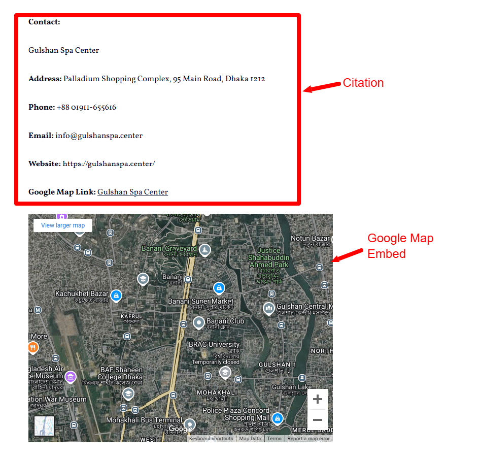 google map embed